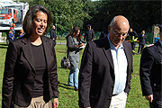 Tamara Zieschang mit dem brandenburgische Innenminister J&ouml;rg Sch&ouml;nbohm